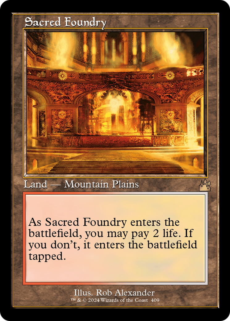 Sacred Foundry (Retro) [Ravnica Remastered] | Gear Gaming Bentonville