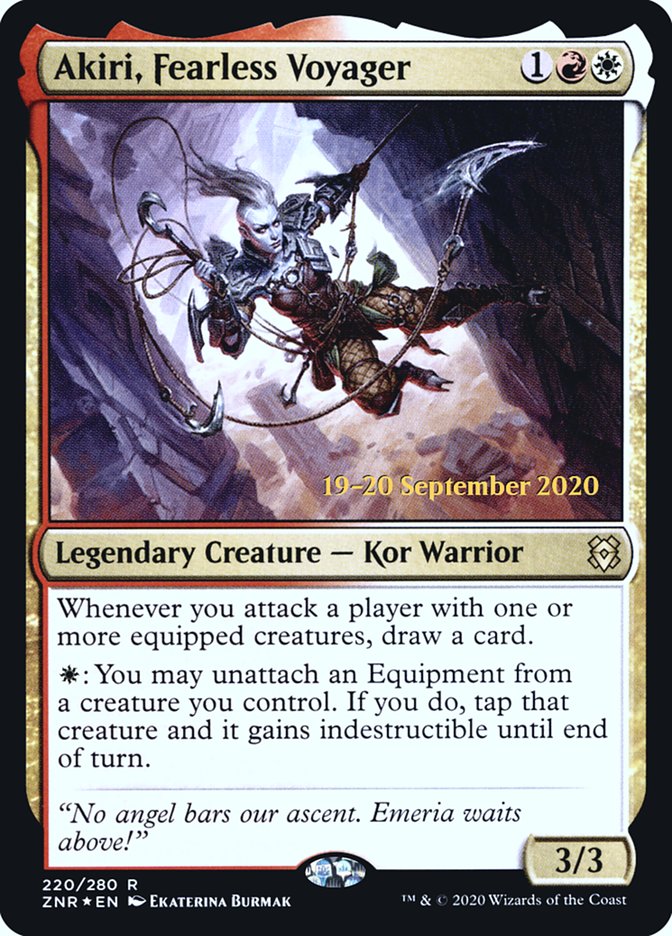 Akiri, Fearless Voyager  [Zendikar Rising Prerelease Promos] | Gear Gaming Bentonville