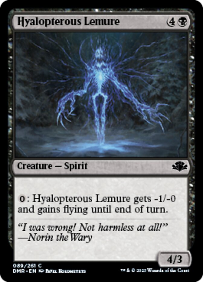 Hyalopterous Lemure [Dominaria Remastered] | Gear Gaming Bentonville