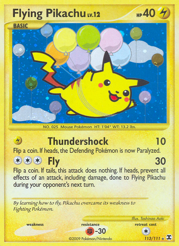 Flying Pikachu (113/111) [Platinum: Rising Rivals] | Gear Gaming Bentonville