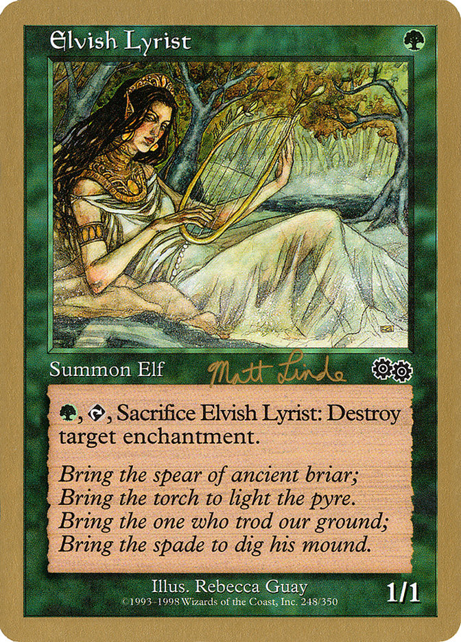 Elvish Lyrist (Matt Linde) [World Championship Decks 1999] | Gear Gaming Bentonville