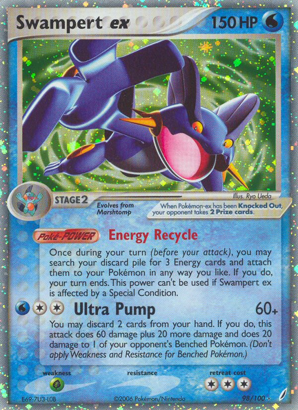 Swampert ex (98/100) [EX: Crystal Guardians] | Gear Gaming Bentonville