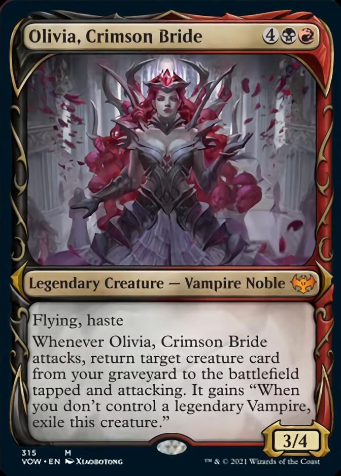 Olivia, Crimson Bride (Showcase Fang Frame) [Innistrad: Crimson Vow] | Gear Gaming Bentonville