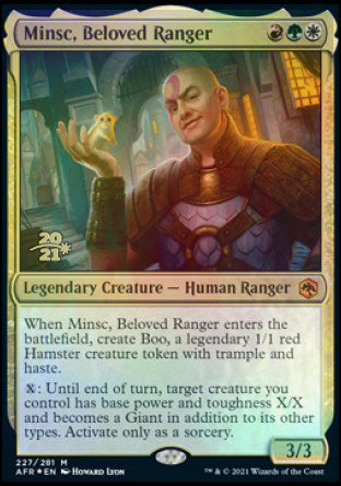 Minsc, Beloved Ranger [Dungeons & Dragons: Adventures in the Forgotten Realms Prerelease Promos] | Gear Gaming Bentonville