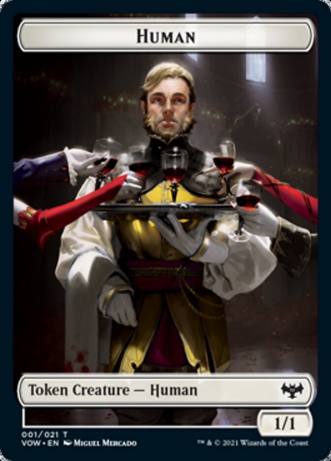 Human Token (001) [Innistrad: Crimson Vow Tokens] | Gear Gaming Bentonville