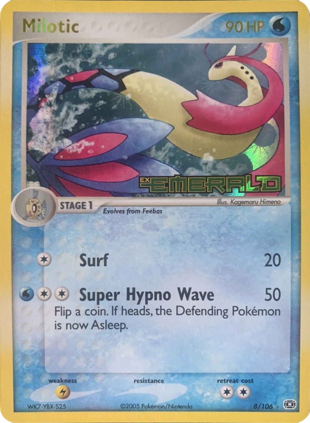 Milotic (8/106) (Stamped) [EX: Emerald] | Gear Gaming Bentonville