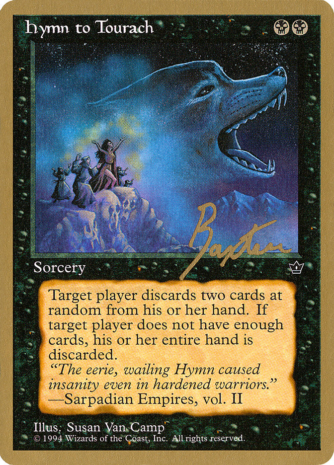 Hymn to Tourach (Wolf) (George Baxter) [Pro Tour Collector Set] | Gear Gaming Bentonville