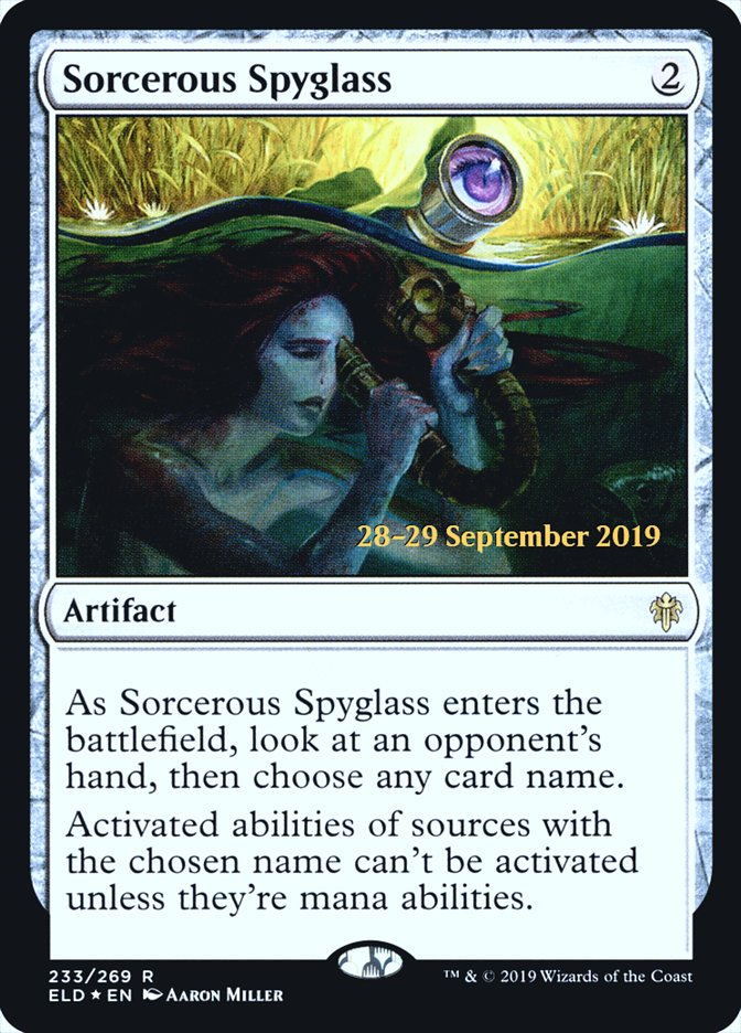 Sorcerous Spyglass  [Throne of Eldraine Prerelease Promos] | Gear Gaming Bentonville