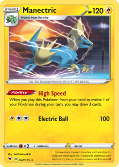 Manectric (052/185) [Sword & Shield: Vivid Voltage] | Gear Gaming Bentonville