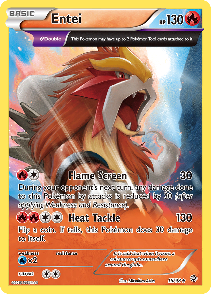 Entei (15/98) [XY: Ancient Origins] | Gear Gaming Bentonville