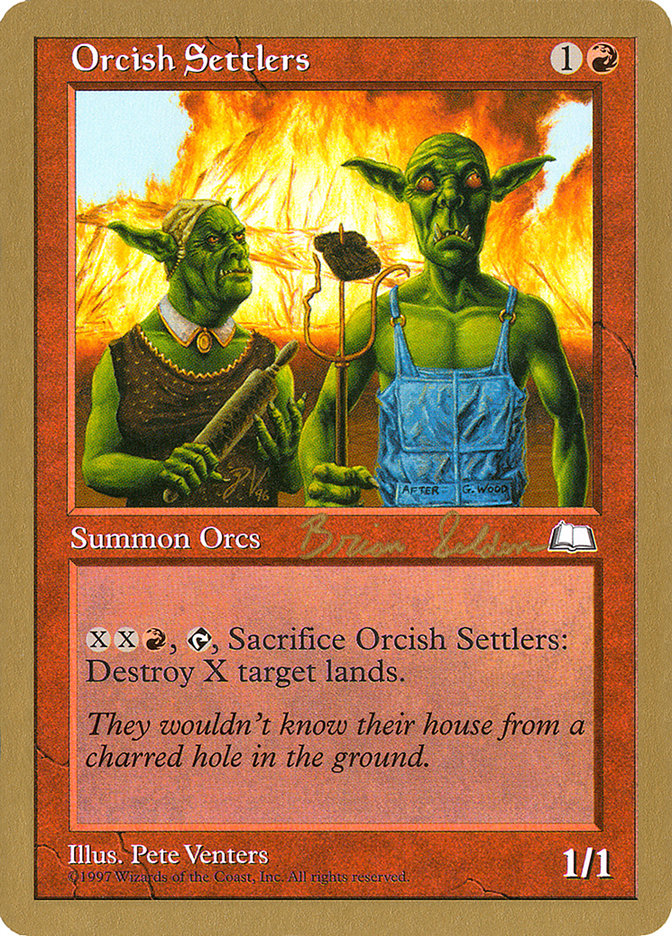 Orcish Settlers (Brian Selden) [World Championship Decks 1998] | Gear Gaming Bentonville