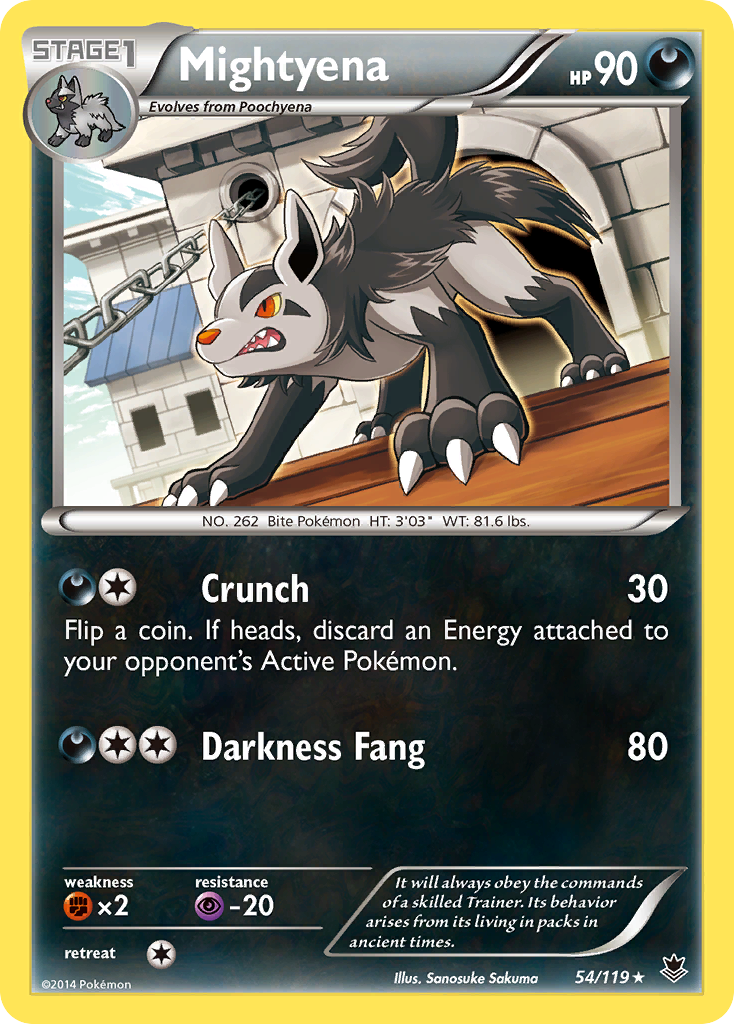 Mightyena (54/119) [XY: Phantom Forces] | Gear Gaming Bentonville