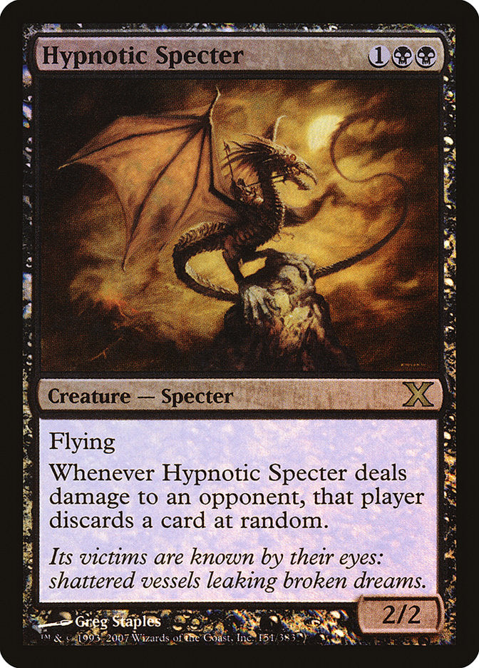 Hypnotic Specter (Premium Foil) [Tenth Edition] | Gear Gaming Bentonville