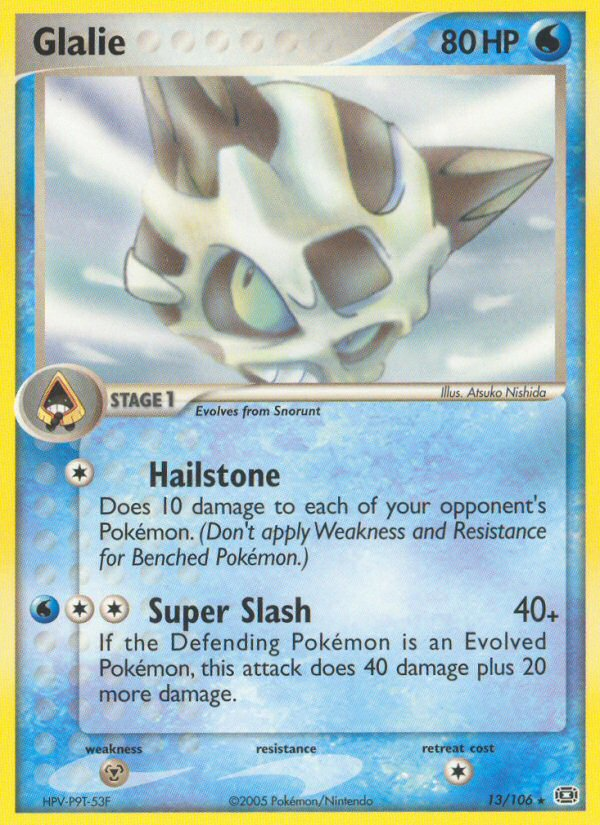 Glalie (13/106) [EX: Emerald] | Gear Gaming Bentonville