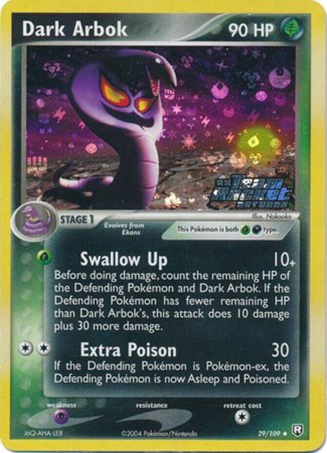 Dark Arbok (29/109) (Stamped) [EX: Team Rocket Returns] | Gear Gaming Bentonville