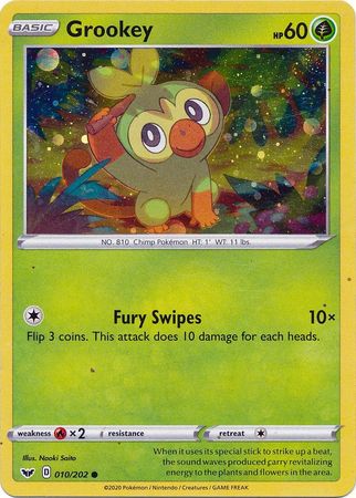 Grookey (010/202) (Cosmos Holo) [Sword & Shield: Base Set] | Gear Gaming Bentonville