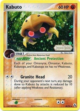 Kabuto (36/92) (Stamped) [EX: Legend Maker] | Gear Gaming Bentonville