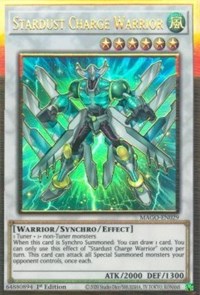 Stardust Charge Warrior [MAGO-EN029] Gold Rare | Gear Gaming Bentonville