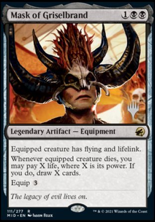 Mask of Griselbrand (Promo Pack) [Innistrad: Midnight Hunt Promos] | Gear Gaming Bentonville