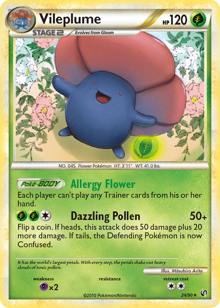 Vileplume (24/90) [HeartGold & SoulSilver: Undaunted] | Gear Gaming Bentonville