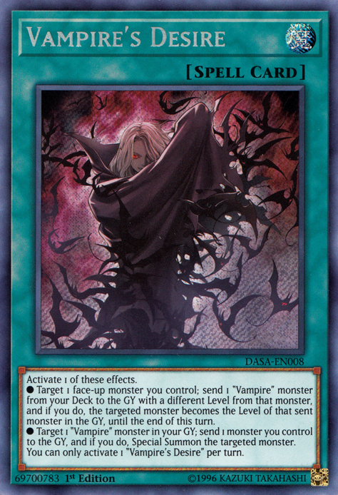 Vampire's Desire [DASA-EN008] Secret Rare | Gear Gaming Bentonville