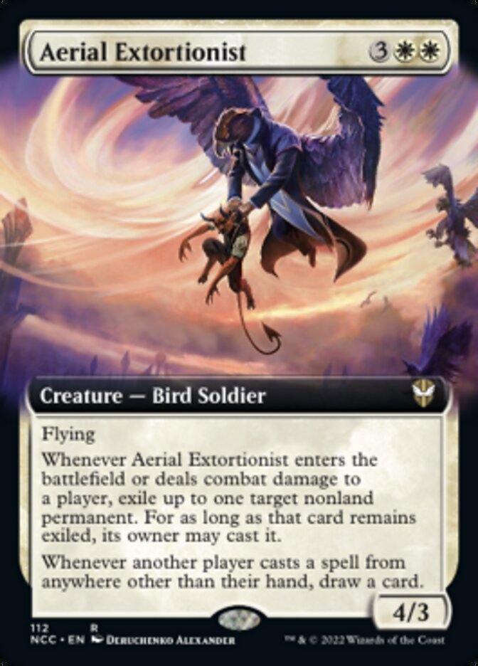 Aerial Extortionist (Extended Art) [Streets of New Capenna Commander] | Gear Gaming Bentonville