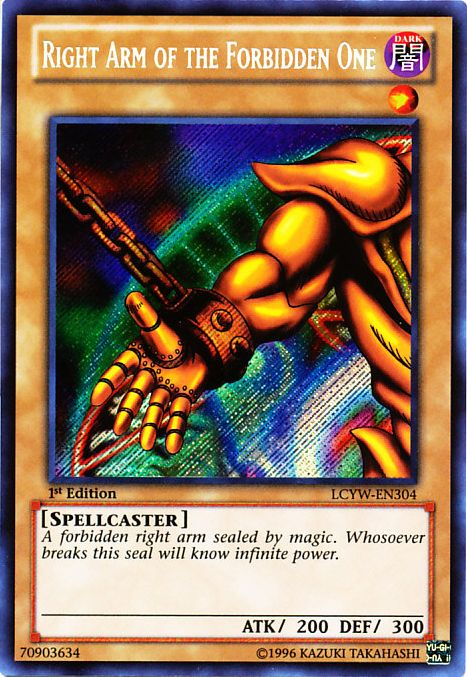 Right Arm of the Forbidden One [LCYW-EN304] Secret Rare | Gear Gaming Bentonville