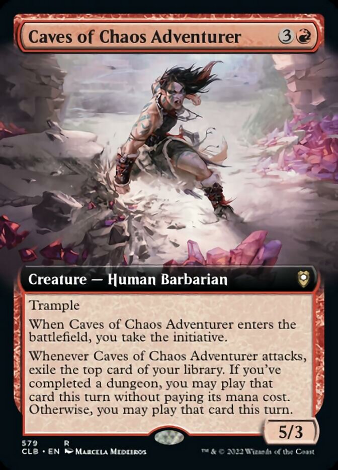 Caves of Chaos Adventurer (Extended Art) [Commander Legends: Battle for Baldur's Gate] | Gear Gaming Bentonville