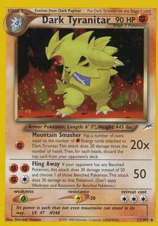 Dark Tyranitar (11/105) [Neo Destiny Unlimited] | Gear Gaming Bentonville