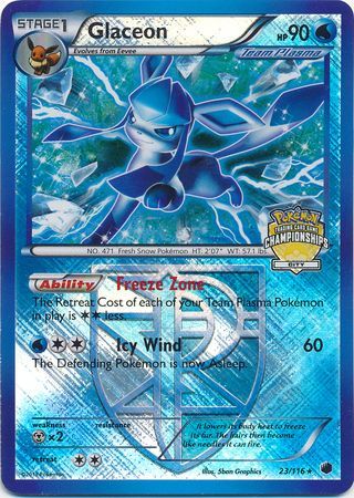 Glaceon (23/116) (City Championship Promo) [Black & White: Plasma Freeze] | Gear Gaming Bentonville