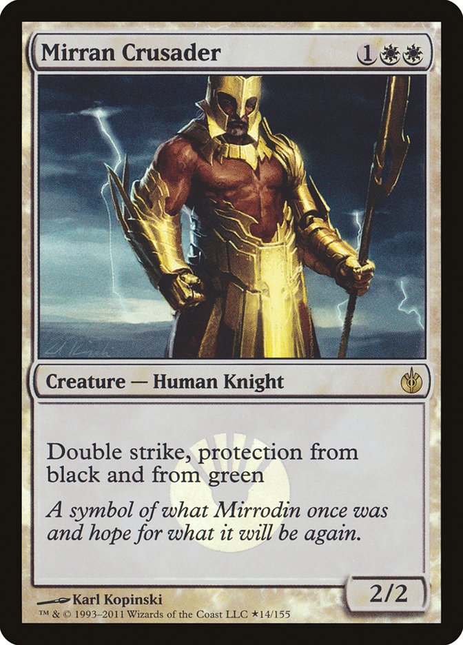 Mirran Crusader (Buy-A-Box) [Mirrodin Besieged Promos] | Gear Gaming Bentonville