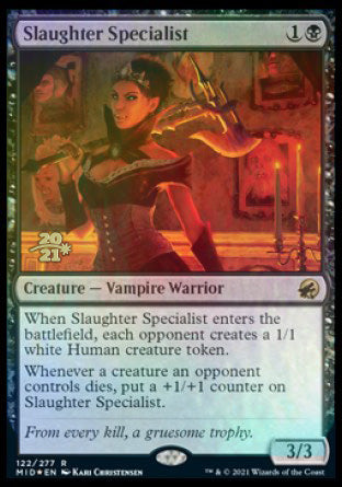 Slaughter Specialist [Innistrad: Midnight Hunt Prerelease Promos] | Gear Gaming Bentonville