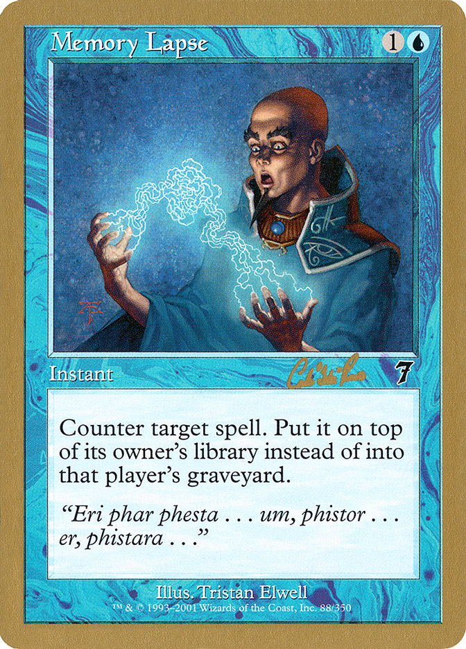 Memory Lapse (Carlos Romao) [World Championship Decks 2002] | Gear Gaming Bentonville