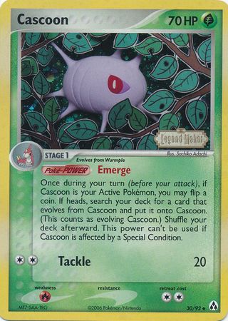 Cascoon (30/92) (Stamped) [EX: Legend Maker] | Gear Gaming Bentonville