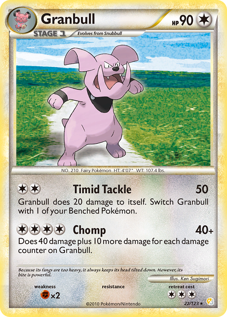 Granbull (22/123) [HeartGold & SoulSilver: Base Set] | Gear Gaming Bentonville