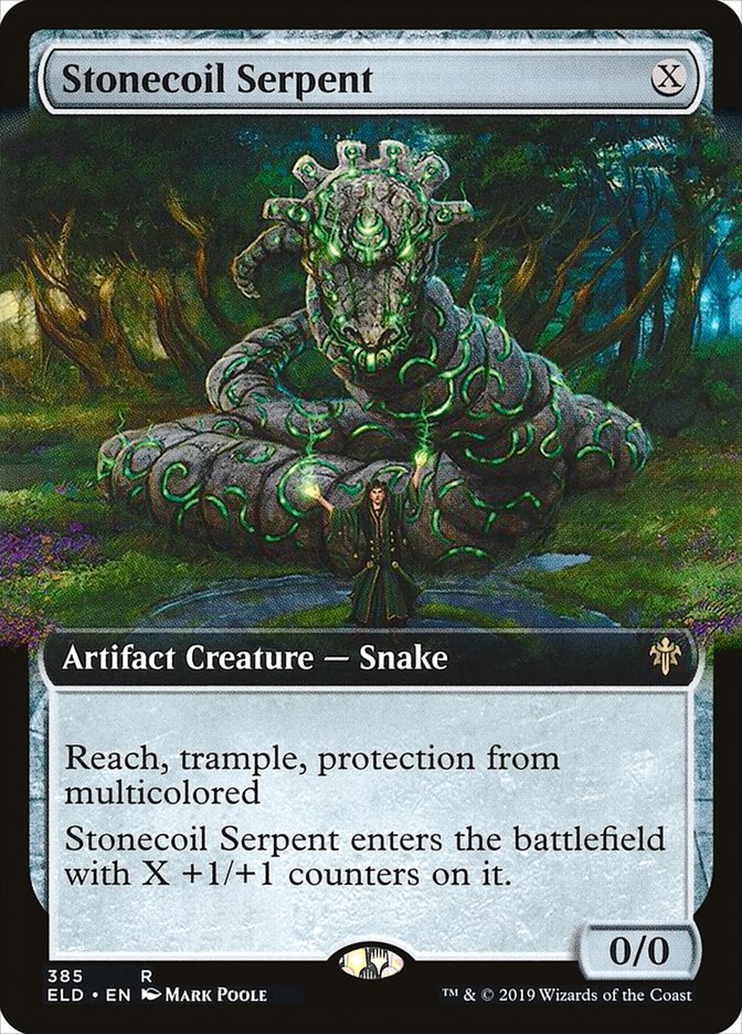 Stonecoil Serpent (Extended Art) [Throne of Eldraine] | Gear Gaming Bentonville