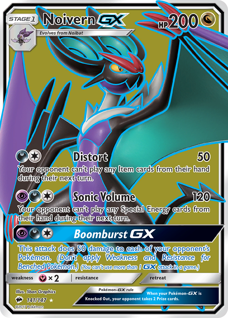 Noivern GX (141/147) [Sun & Moon: Burning Shadows] | Gear Gaming Bentonville