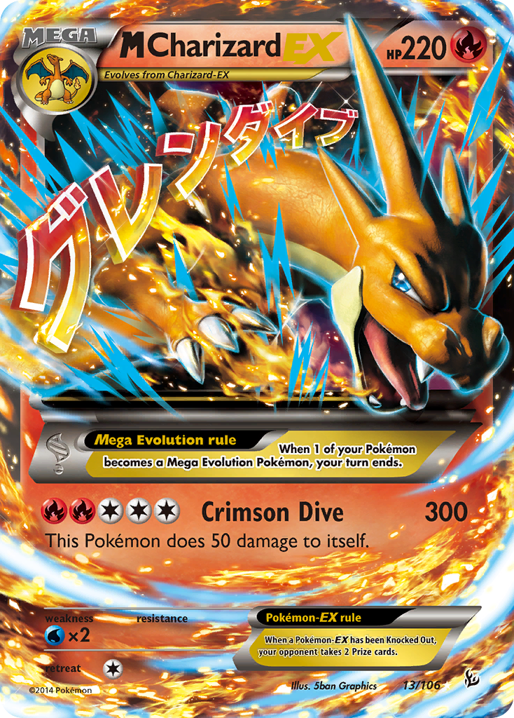 M Charizard EX (13/106) [XY: Flashfire] | Gear Gaming Bentonville