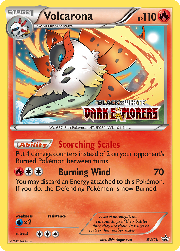 Volcarona (BW40) [Black & White: Black Star Promos] | Gear Gaming Bentonville