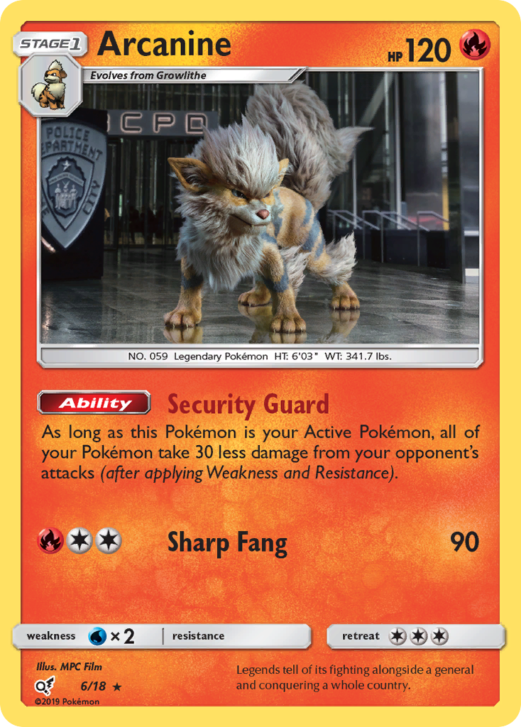 Arcanine (6/18) [Sun & Moon: Detective Pikachu] | Gear Gaming Bentonville