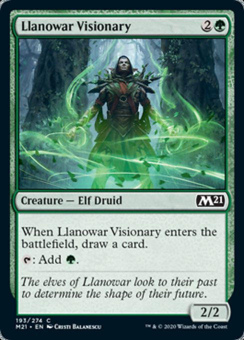 Llanowar Visionary [Core Set 2021] | Gear Gaming Bentonville