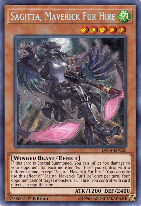 Sagitta, Maverick Fur Hire [DASA-EN020] Secret Rare | Gear Gaming Bentonville