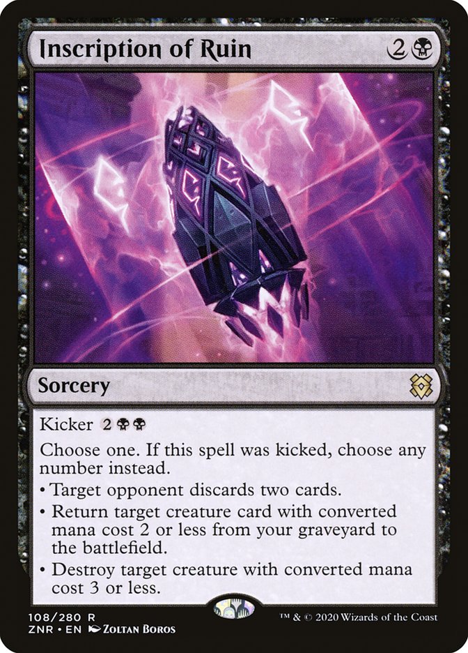 Inscription of Ruin [Zendikar Rising] | Gear Gaming Bentonville