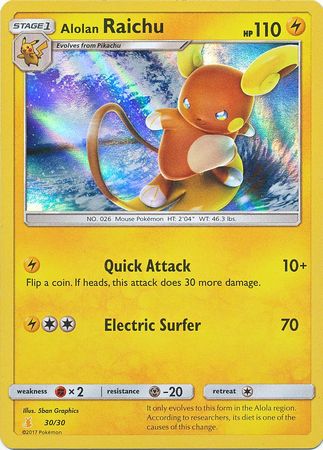 Alolan Raichu (30/30) [Sun & Moon: Trainer Kit - Alolan Raichu] | Gear Gaming Bentonville