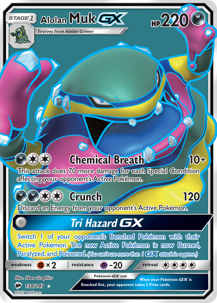 Alolan Muk GX (138/147) [Sun & Moon: Burning Shadows] | Gear Gaming Bentonville