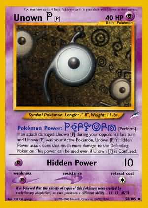 Unown [P] (58/105) [Neo Destiny Unlimited] | Gear Gaming Bentonville