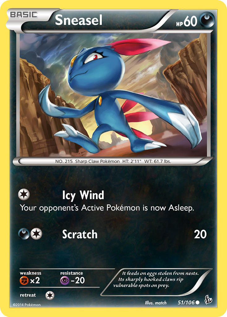 Sneasel (51/106) [XY: Flashfire] | Gear Gaming Bentonville