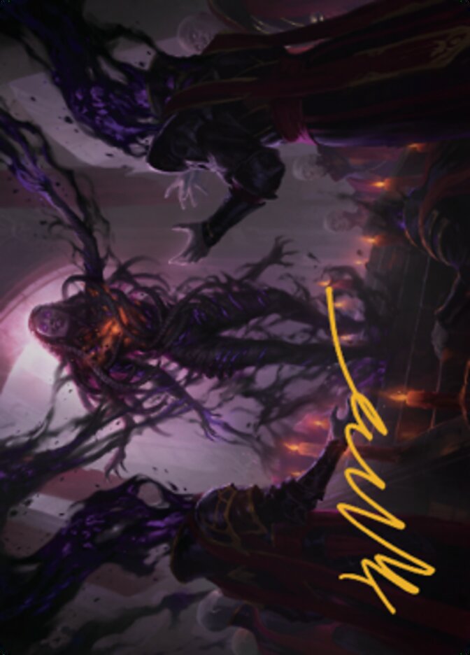 Braids, Arisen Nightmare Art Card 1 (Gold-Stamped Signature) [Dominaria United Art Series] | Gear Gaming Bentonville