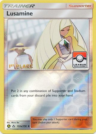 Lusamine (153a/156) (League Challenge Alt Art 1st Place) [Sun & Moon: Ultra Prism] | Gear Gaming Bentonville