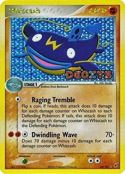 Whiscash (28/107) (Stamped) [EX: Deoxys] | Gear Gaming Bentonville